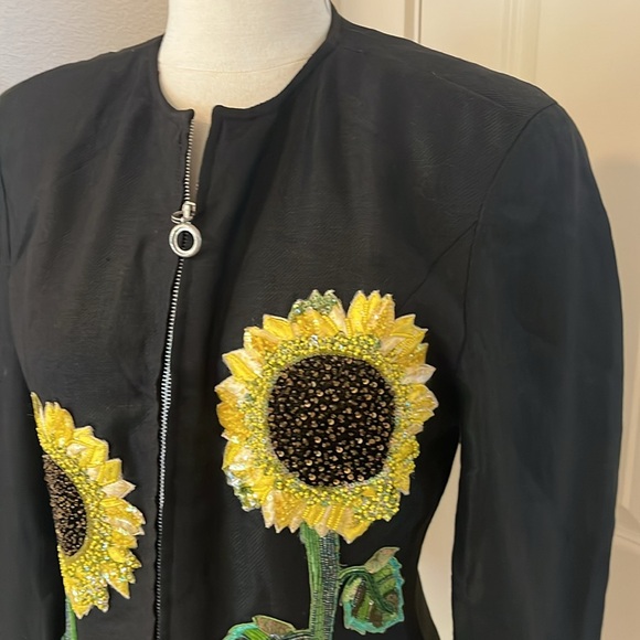 Rare Emanuel Ungaro sunflower jacket, size 4 - Picture 3 of 8